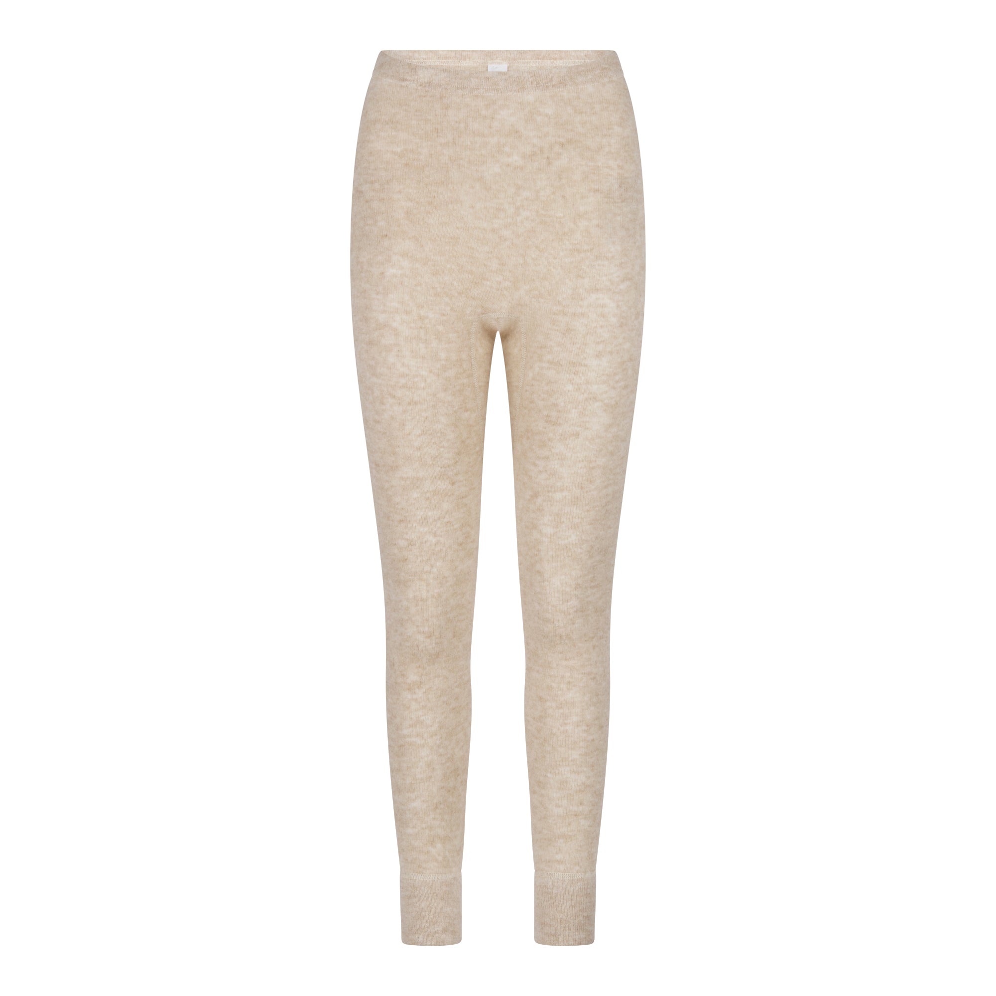 ALPAKA Damen Leggins ALBERTA in Beige, bieten kuschelige Wärme und Komfort mit atmungsaktiver Alpakafaser, ideal für kalte Tage und empfindliche Haut.